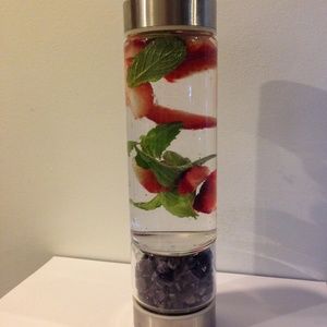 Amethyst Gemstone Elixir Water Bottle